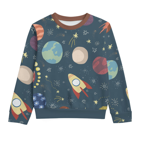 All-Over Print Kid's Round Neck Sweatshirt | 310GSM Cotton