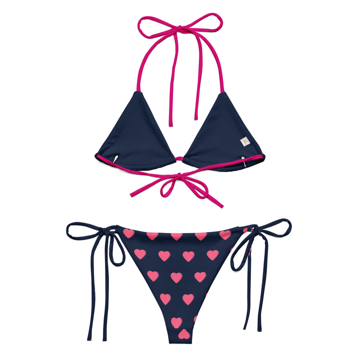 Insides of Summer-ready Recycled String Bikini set, featuring a playful design and UPF 50+ protection for stylish and safe sunbathing.