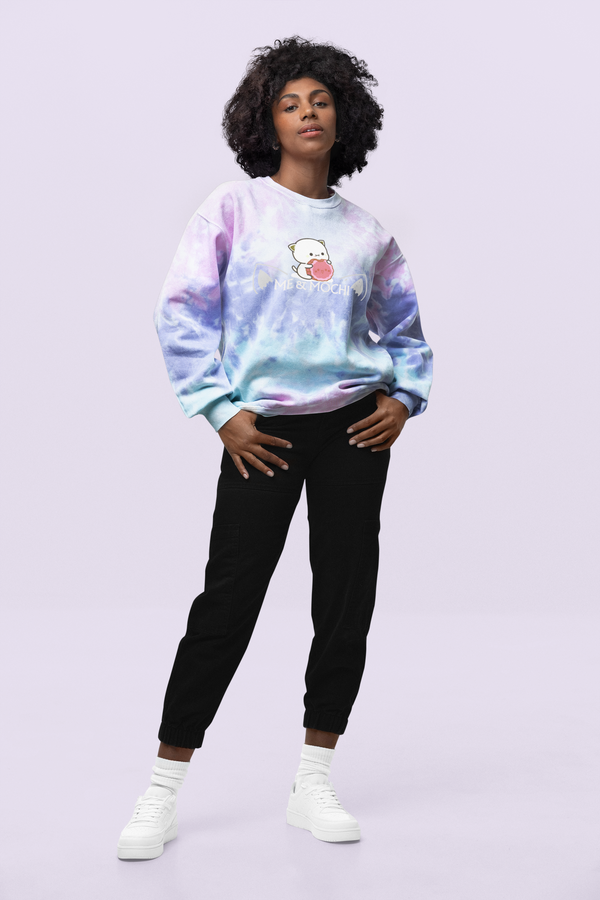 Unisex Tie-Dye Sweatshirt| Me and Mochi Originals