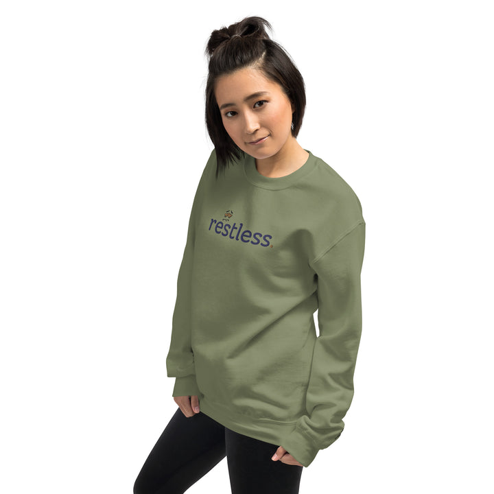 Model showcasing a sleek, heated sweatshirt in a dynamic pose. Perfect for outdoor adventures or everyday wear, this sweatshirt offers ultimate warmth and style.  