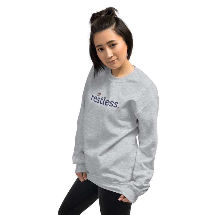 Model showcasing a sleek, heated sweatshirt in a dynamic pose. Perfect for outdoor adventures or everyday wear, this sweatshirt offers ultimate warmth and style.  