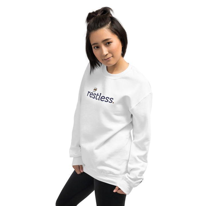 Model showcasing a sleek, heated sweatshirt in a dynamic pose. Perfect for outdoor adventures or everyday wear, this sweatshirt offers ultimate warmth and style.